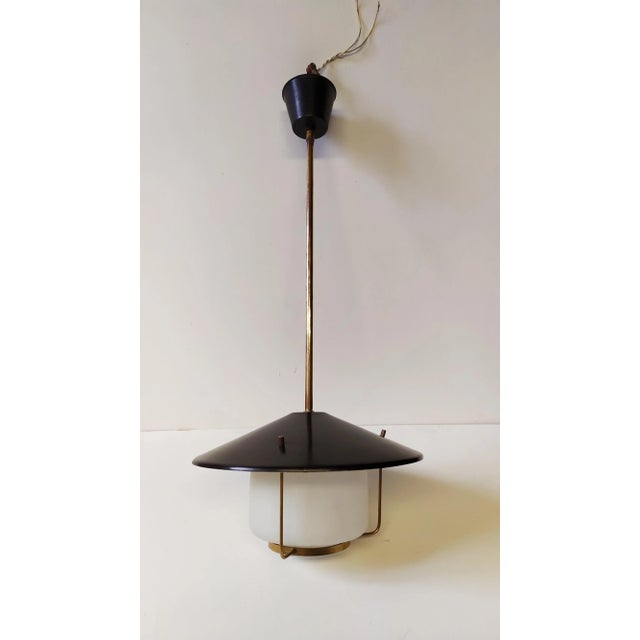 Mid-Century Modern Small Pendant Lamp from Stilnovo, 1950s For Sale - Image 3 of 8