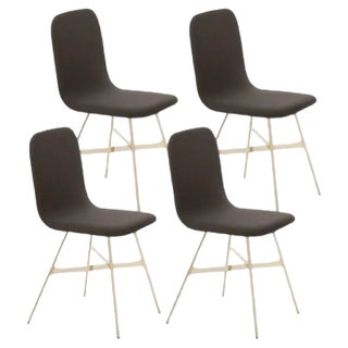 Tria Chairs in Gold by Colé Italia, Set of 4 For Sale