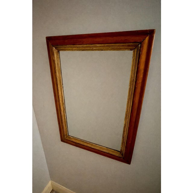 Excellent Period 19th C. American Federal Birdseye Maple Mirror, with original glass from the late 18th c./early 19th c.