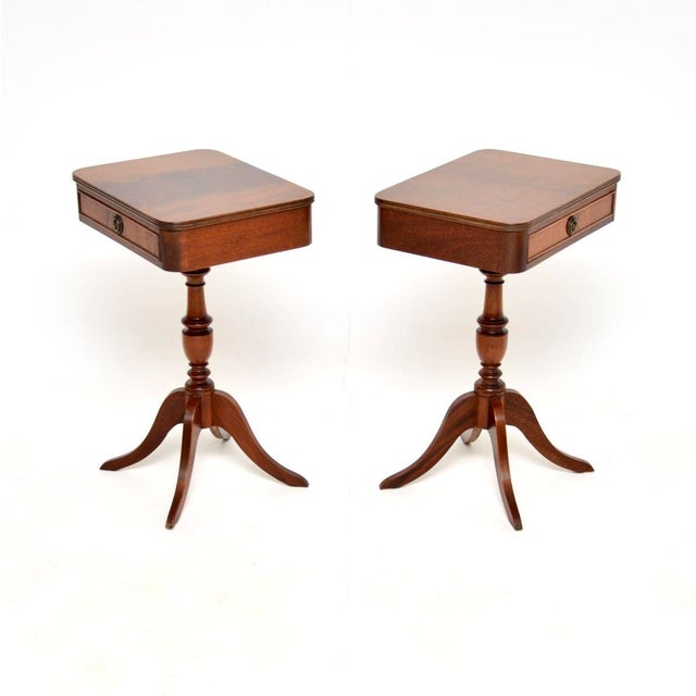 1950s Antique Regency Side Tables, 1950s, Set of 2 For Sale - Image 5 of 13