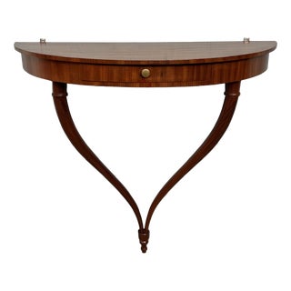 Vintage Italian Half-Moon Console Table, 1950s For Sale