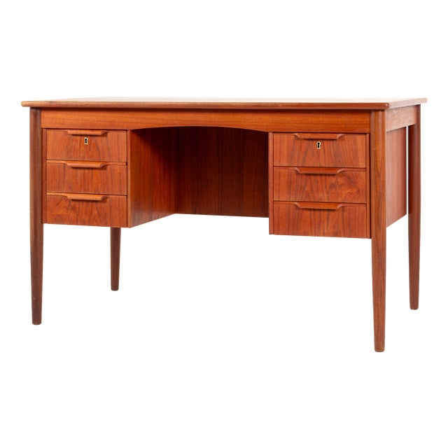 Vintage Danish Teak Writing Desk, 1960s For Sale
