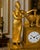 c.1800 Rouchouze Empire Gilt Bronze Mantel Clock For Sale - Image 9 of 18