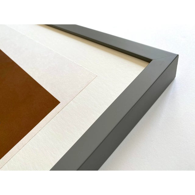 Josef Albers Vintage 1973 Mid Century Modern " Homage to the Square No. Sp-1 " Framed Minimalist Serigraph Calendar Print For Sale - Image 9 of 13