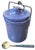 Charming vintage French Country-style ceramic canister in a rich periwinkle blue glaze, complete with its fitted lid,...