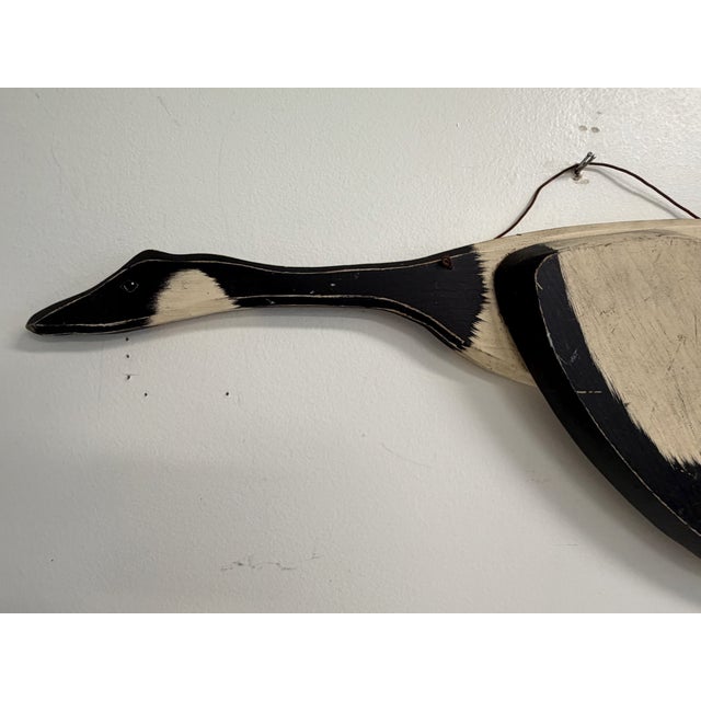 Folk Art Folk Art Flying Goose Wall Sculpture For Sale - Image 3 of 9