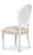 Cane Back Dining Chairs in White with Taupe Velvet, Sets of 2 For Sale - Image 4 of 11
