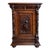 19th Century French Carved Oak Hunt Cabinet Confiturier Liquor Bar Black Forest Fox For Sale