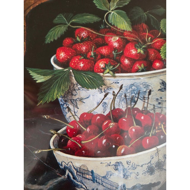 Stephanie Hoppen for Keller Charles Picture Archive Still Life Tray Berries in Blue and While Bowls, England For Sale - Image 10 of 13