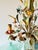 1960s French Polychrome Floral and Wheat Tole 5-Light Chandelier, 1960s For Sale - Image 5 of 18