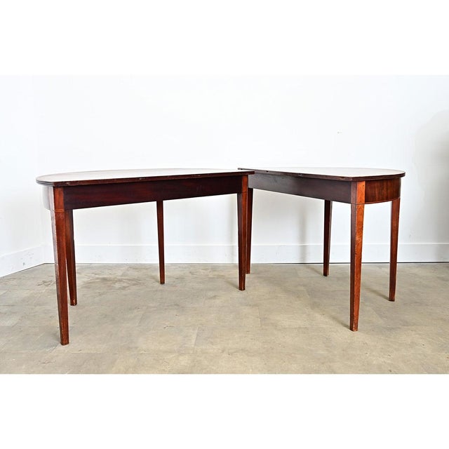 Pair of 19th Century English Mahogany Console Tables For Sale - Image 16 of 17