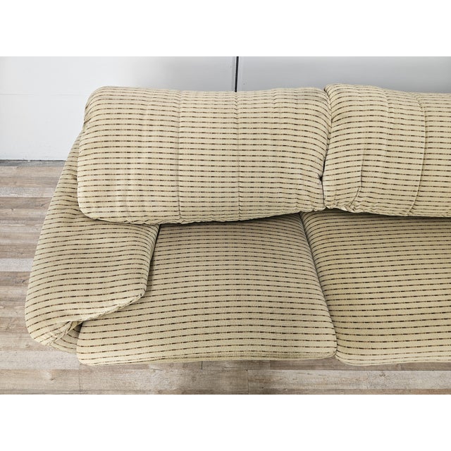 Maralunga Three-Seater Fabric Sofa by Vico Magistretti for Cassina, 1970s For Sale - Image 6 of 18