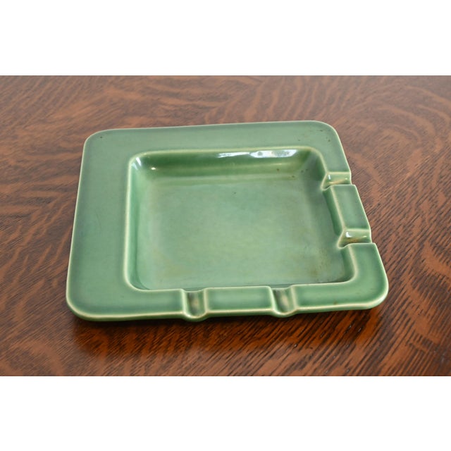 Rookwood Pottery Rookwood Pottery Mid-Century Large Glazed Ceramic Ash Tray, 1955 For Sale - Image 4 of 12
