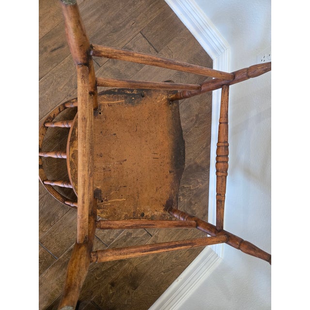 Antique Captain's Chair For Sale - Image 10 of 10