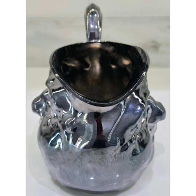 Metal Vintage Reed & Barton “Sunny Jim” Silver Plate Figural Face Water Pitcher, Marked 5640 – Mid‑Century Barware & Collectible Serveware For Sale - Image 7 of 10