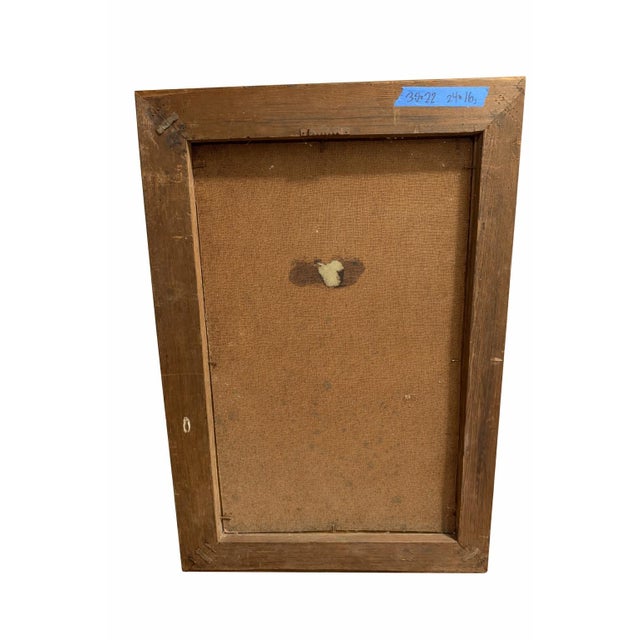 Vintage Modernist African Family Portrait Oil Painting – Signed G. Schloss – Framed 30x22 For Sale In New York - Image 6 of 6