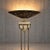 Neo Classic Forged Floor Lamp with Metal Shade and Stone Base, 1970s For Sale - Image 4 of 8