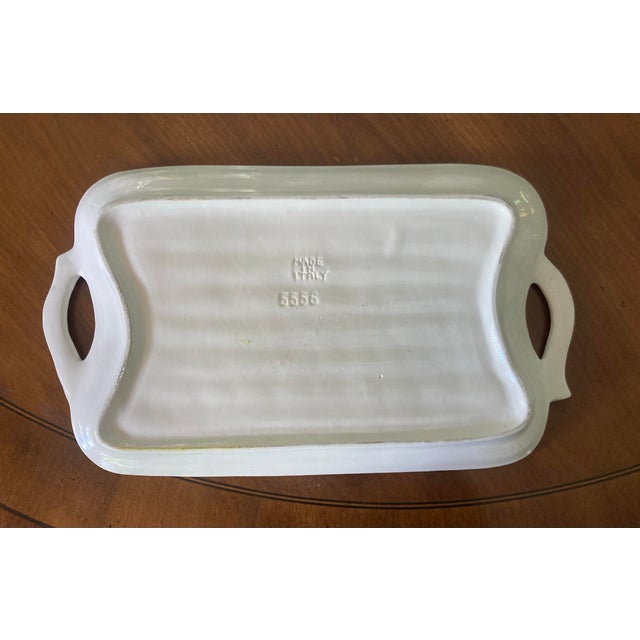 Elegant Vintage Italian asparagus platter. This is in perfect condition and is an attractive addition to your summer...