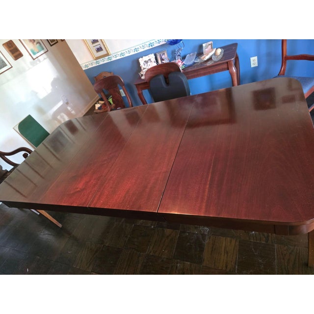 Mid 20th Century Watertown Slide Expandable Dining Table With Leaves Classic Mid Century Wood 90" For Sale In Tampa - Image 6 of 11