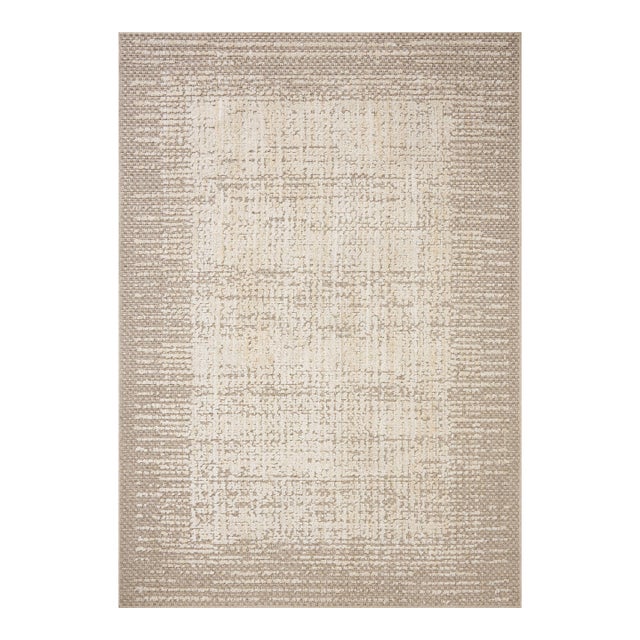 Amber Lewis x Loloi Bexley Rug in Natural / Taupe 9' x 13' Area Rug For Sale