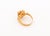 Gold 18k Yellow Gold Ruby Diamond Emerald Leopard-Form Ring For Sale - Image 8 of 9