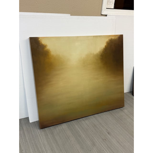 Design Plus Gallery presents Evening's Gold by Aondrea Maynard. This painting is from her Contemporary Scapes collection...