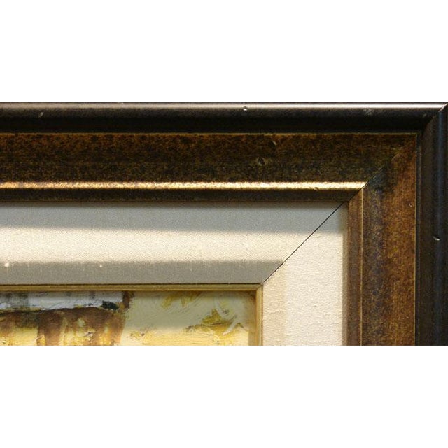 Viktor Shvaiko Boats of Venice Framed Art Signed on Canvas Original Coa For Sale - Image 4 of 5