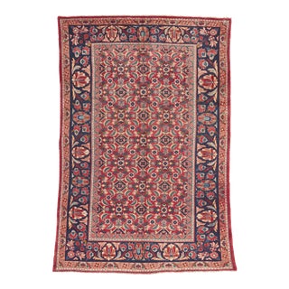 Vintage Persian Mahal Rug - 06'06 X 09'09 For Sale