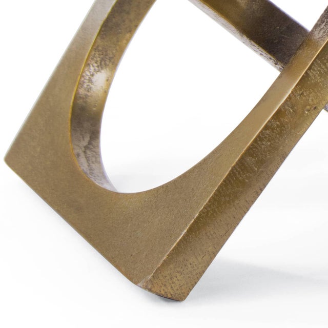 Regina Andrew Emil Aluminum Sculpture, Brass For Sale - Image 4 of 6