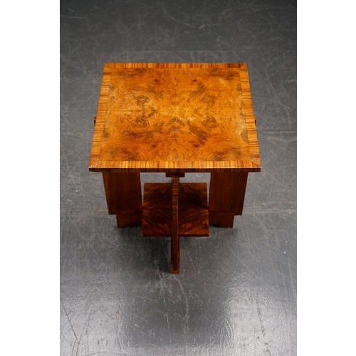 Wood Art Deco Side Table, 1930s For Sale - Image 7 of 15
