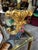 1970s Hollywood Regency Gold Chalkware Vase For Sale - Image 4 of 7