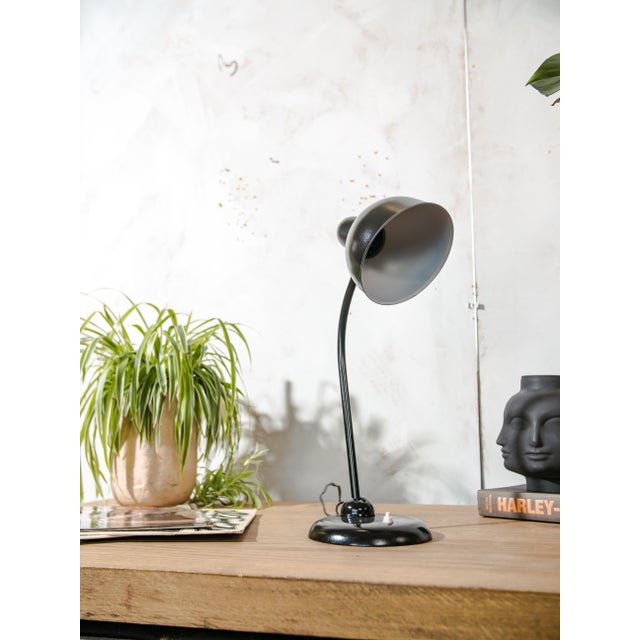 Original kaiser-idell - bauhaus desk lamp, model 6556 – completely renovated - high gloss black brand: kaiser idell model:...