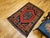 Vintage Kurdish Tribal Area Rug, Handwoven Wool, Red Medallion Design, 4' x 5' For Sale In Chicago - Image 6 of 18