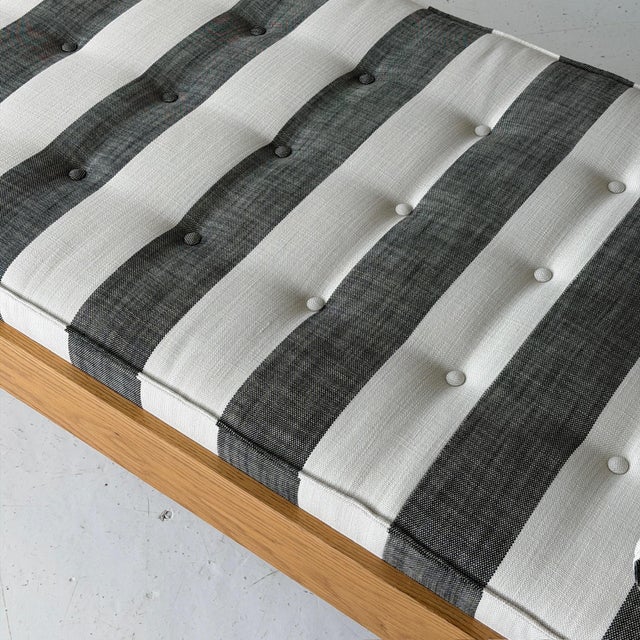 Mid-Century Modern 11980s Studio Made Striped Daybed Attributed to Charles Webb For Sale - Image 3 of 12