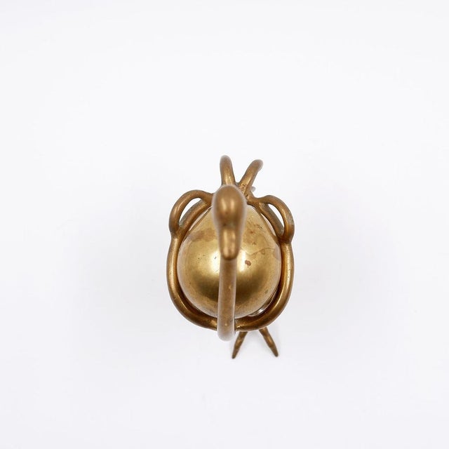 Brass Ostrich Sculpture with Egg, 1970s For Sale - Image 11 of 14