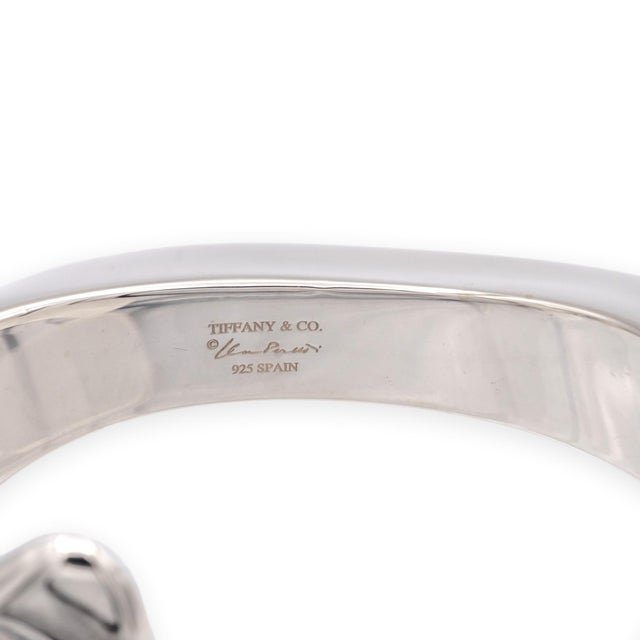 Early 21st Century Tiffany & Co. Elsa Peretti Sterling Silver Swirl Cuff Bracelet For Sale - Image 5 of 9