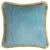 Contemporary Happy Pillow in Blue and Yellow from Lo Decor For Sale - Image 3 of 3