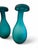 Teal Organic Shaped Hand Blown Murano Vases by Seguso Verdi D'arte, 2016, Set of 2 For Sale - Image 4 of 9