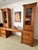 Transitional Large Architectural Executive Office Suite – Desk + Dual Display Towers + Matching Cabinet For Sale - Image 3 of 18
