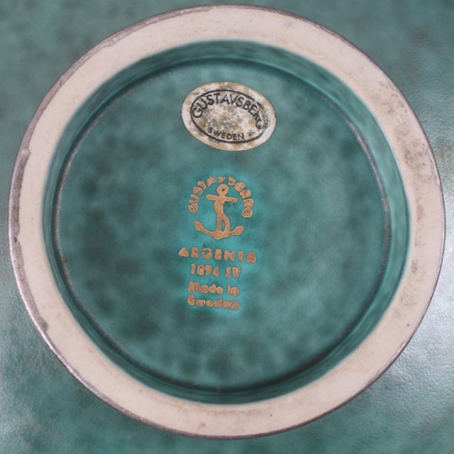 Ceramic Argenta Bowl by Wilhelm Kage for Gustavsberg, Sweden, 1940s For Sale - Image 3 of 4