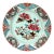Chinese Export Porcelain Famille Rose Plate With Ribbon-Tied Peony Bouquet For Sale