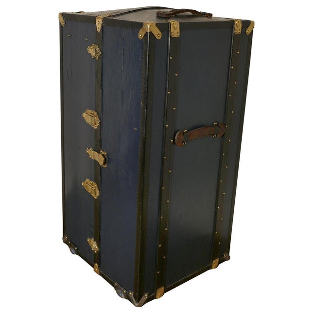 Fitted Steamer Cabin Wardrobe Portmanteau by Lg Paris, 1900s For Sale - Image 13 of 13
