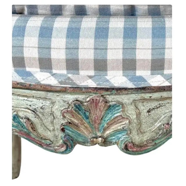 Italian Rococo Upholstered Armchairs, a Pair For Sale In Tampa - Image 6 of 11