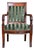 19th Century French Directoire Period Striped Velvet Fauteuil For Sale