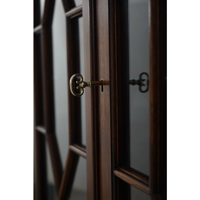 Henkel Harris Model 2365 Mahogany London Breakfront For Sale - Image 9 of 18