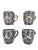 English Morris & Co. Porcelain Mug With Classic Strawberry Thief Motif and Gold Handles - Set of 4 For Sale - Image 3 of 8