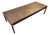 Striking Danish Mid-Century Modern Rosewood Coffee Table With Etched Copper Top For Sale