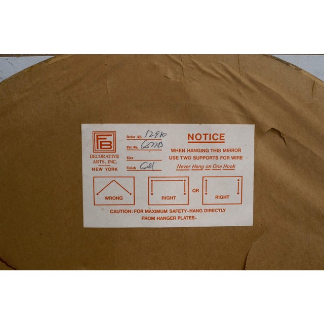 Friedman Brothers Chinoiserie Gold Finish Mirror For Sale - Image 10 of 10