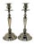 Neoclassical Vintage Neo-Classical Silver Plate Candlesticks - A Pair For Sale - Image 3 of 8
