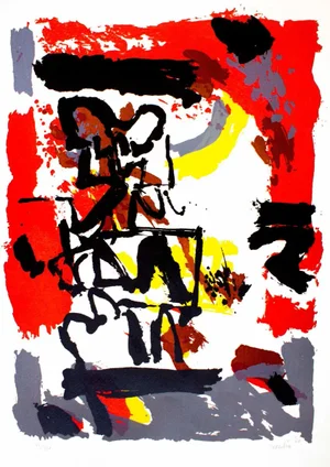 Composition - Original Lithograph by Antonio Scordia - late 1900 Late 1900